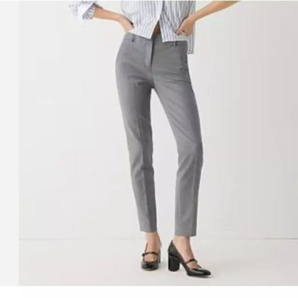 J. Crew 365 Gray Cameron Slim Cropped Pants Size 6